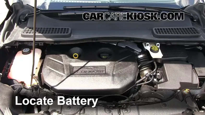 2013 Ford Escape SEL 2.0L 4 Cyl. Turbo Battery Replace